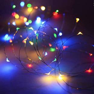 TurboTraders 30 LEDs 3 m Multicolor Steady String Rice Lights