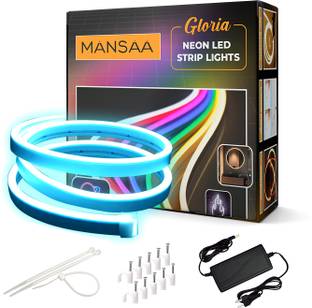 MANSAA 50 LEDs 5 m Blue Steady Strip Rice Lights