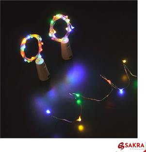 sakra 20 LEDs 2.01 m Multicolor Steady Bottle Rice Lights