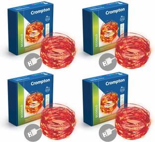 Crompton 100 LEDs 10 m Red Steady String Rice Lights