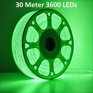Trendx 3600 LEDs 30 m Green Steady Strip Rice Lights