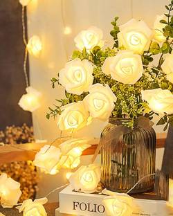 Homesake 14 LEDs 5 m White Steady Flower Rice Lights
