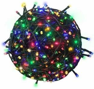 CONNI 300 LEDs 50.8 m Multicolor Color Changing, Flickering, Steady Disco Rice Lights