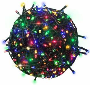 KR Five Products 1487 LEDs 25.4 m Multicolor Steady, Color Changing, Flickering Bulb Rice Lights