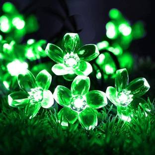 NISCO 36 LEDs 8 m Green Steady Flower Rice Lights