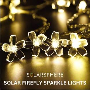 SolarSphere 100 LEDs 12 m Beige Flickering String Rice Lights
