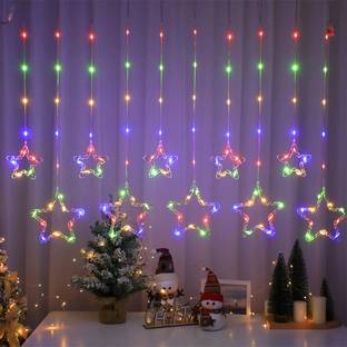 FIZZYTECH 118 LEDs 3.6 m Multicolor Flickering Star Rice Lights