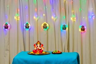 NISCO 96 LEDs 3 m Multicolor Flickering Ganesh Rice Lights