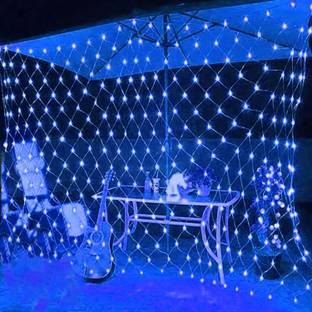 FIZZYTECH 224 LEDs 6 m Blue Flickering Bulb Rice Lights