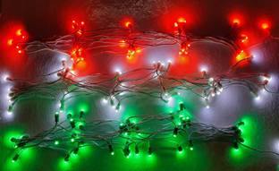 A.S.D. Electronics 150 LEDs 22.5 m Orange, White, Green Steady String Rice Lights