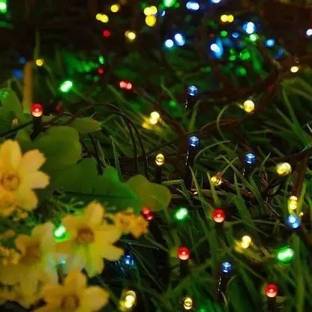 diwalilights 100 LEDs 25 m Multicolor Color Changing, Flickering, Steady Disco Rice Lights