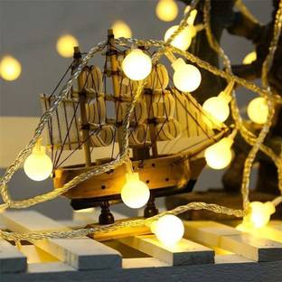 PESCA 25 LEDs 3.99 m Yellow Steady Ball Rice Lights