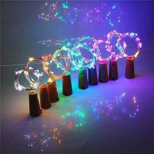 Vj Shree 20 LEDs 2 m Multicolor Steady Bulb Rice Lights