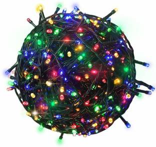 KR Five Products 1487 LEDs 25.4 m Multicolor Steady, Color Changing, Flickering Bulb Rice Lights