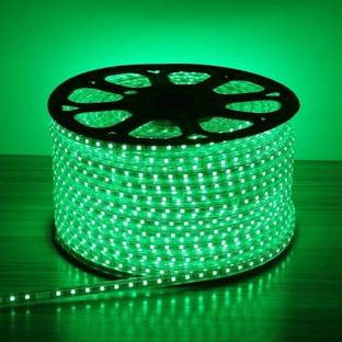 SAVALIYA TECHNOLOGY 72 LEDs 5 m Green Steady Strip Rice Lights