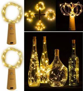 MAHI HOME DECOR 80 LEDs 1.98 m Yellow Steady String Rice Lights