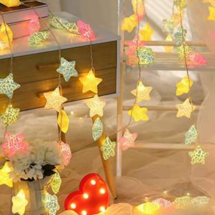 MG TRADING Colorful 20 LED Star String Lights for Indoor Outdoor Home Party Decoration LED Garland Pack of 1