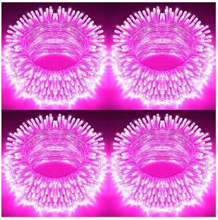 MPROW 40 LEDs 11 m Pink Steady Bulb Rice Lights