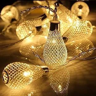 Adore 14 LEDs 4 m Yellow Steady Bell Rice Lights