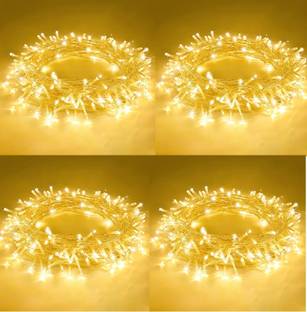 TECH GAMERZ 40 LEDs 12 m Gold Flickering String Rice Lights