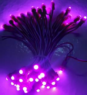 A.S.D. Electronics 50 LEDs 7 m Pink Steady String Rice Lights