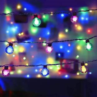 Prescent 16 LEDs 4 m Multicolor Steady Ball Rice Lights