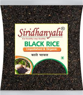 siridhanyalu Black Rice | Karuppu Kavuni Rice (Pack of 1) Black Black Rice (Long Grain, Unpolished)