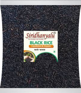 siridhanyalu Black Rice | Karuppu Kavuni Rice (Pack of 1) Black Black Rice (Long Grain, Unpolished)