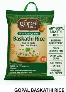 GOPAL Premium Quality Banskati Rice (Long Grain, Husking)