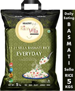 Healthy Rice Villa 11-21 Steam Basmati Rice Everyday 5Kg Basmati Rice (Long Grain, Parboiled)