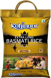 KOHINOOR Gold India's Finest Extra Long Authentic Basmati Rice (Full Grain, Raw)