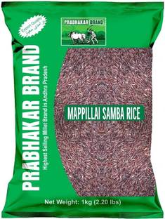Prabhakar Brand Mapillai Samba Rice Red Everyday Rice (Medium Grain, Unpolished)