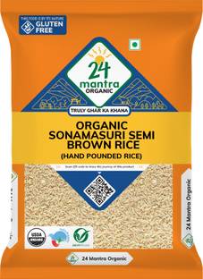 24 Mantra Hand Pounded Organic Sonamasuri Rice Sona Masoori Rice