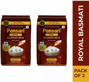 Pansari Long Grain, Taste The Best Royal Basmati Rice, 2-Years Aged, 10 kg Basmati Rice (Long Grain, Raw)