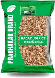 Prabhakar Brand Rajamudi Rice - 1kg | Traditional Hand-Pounded Rice | High Fiber & Nutrition Red Rajamudi Rice (Medium Grain, Unpolished)