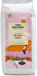 Two Brothers Organic Farms Black rice , Unpolished, Nutrient-Rich, Organic, High Fiber, Low Glycemic Index Black Black Rice