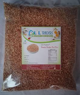 LJL Traders Kerala Broken Red Rice / Nurukkari/ Podiari for Porridge (Product of Kerala) Red Rosematta Rice (Broken Grain, Raw)