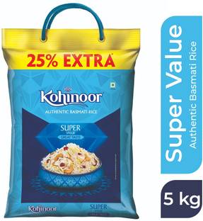 KOHINOOR Super Value Authentic Basmati Rice (Full Grain, Polished)