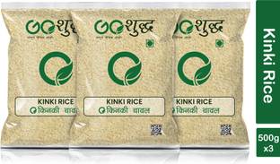 Goshudh Kinki Rice (Broken Rice)- 500g Each (Pack of 3) 1500g Basmati Rice (Broken Grain)