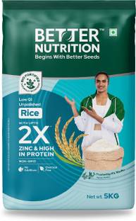 Better Nutrition Better Nutrition Biofortified Rice | High Zinc Protein | Low GI | 100% Natural Everyday Rice (Medium Grain, Unpolished)
