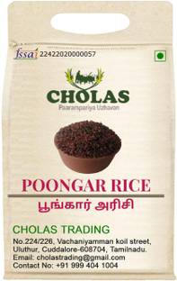 CHOLAS POONGAR RICE/ BRIDE RICE/ 1KG/ Red Matta Rice (Medium Grain, Unpolished)