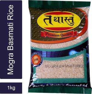 Tathastu Mogra Basmati Rice -1 kg Brown Basmati Rice (Medium Grain, Raw)