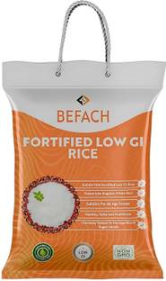 Befach Fortified Low GI White Rice for Sugar Free Weight Loss Everyday Rice (Medium Grain, Polished)