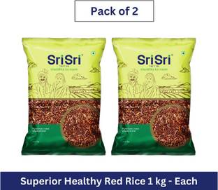 Sri Sri Tattva Superior Healthy Red Rice 1 kg Each Red Steam Rice (Steam)