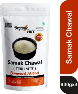 Organic and Pure Barnyard Millet, Samak Rice, Bhagar, Udalu, Siridhanya Millet Fasting Vrat Upwas Rice (Small Grain, Unpolished)