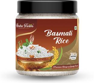 anshu farm Basmati Rice | Fragrant & Long-Grain | Aromatic & Fluffy Basmati Rice (Long Grain, Raw)
