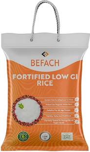 Befach Fortified Low GI White Rice for Sugar Free Weight Loss Everyday Rice (Medium Grain, Polished)