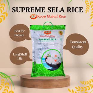 Roop Mahal Rice Premium Quality Supreme Sela Aged, Fluffy and Flavorful Long Grain Rice (Long Grain, Parboiled)