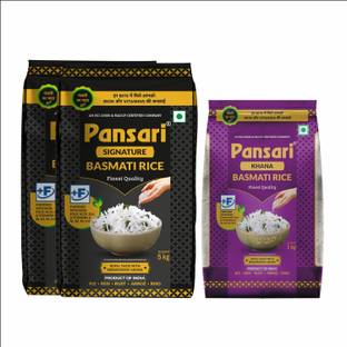 Pansari Basmati Rice, Natural - Perfectly Aged Best for Pulav 11 kg long grain rice Basmati Rice (Long Grain, Raw)