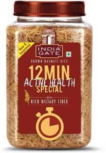 INDIA GATE GATE 12 Min Active Health Special Brown Basmati Rice (Full Grain, Polished)